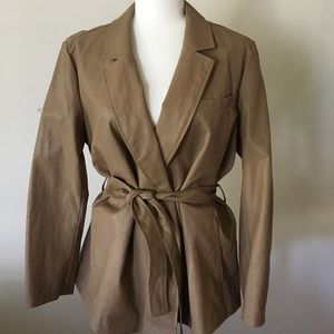 Faux leather jacket